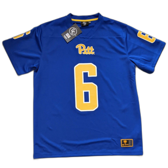 Genuine Collective Other - Men's NEW Rodney Hammond Jr Genuine Collective Pitt Panthers Blue #6 Jersey L
